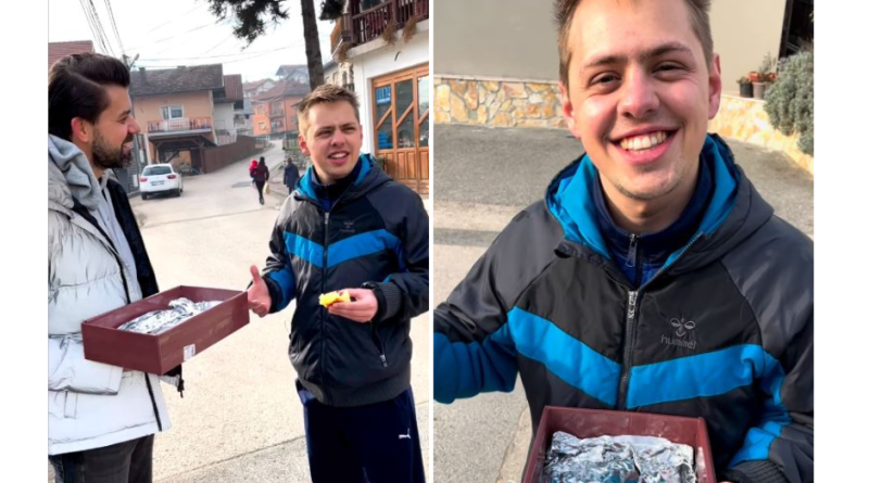 Amel Ćurić počastio Tarika Džinića kolačima na ulici, on poručio: E, ovo je Bosna
